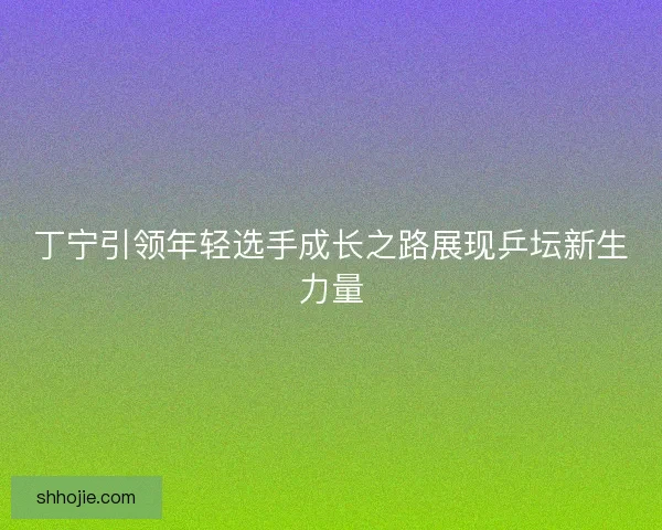 丁宁引领年轻选手成长之路展现乒坛新生力量