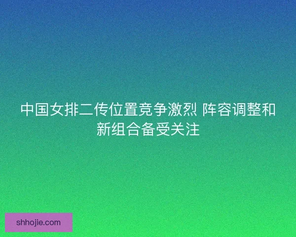 中国女排二传位置竞争激烈 阵容调整和新组合备受关注